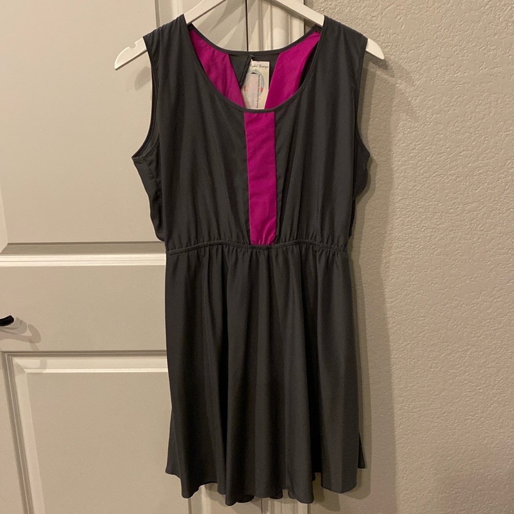 Crisscross back mini dress